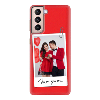 Samsung Galaxy S21 / Snap Classic Personalized Polaroid Photo Valentine, Phone Case - Samsung S Series - Stylizedd.com