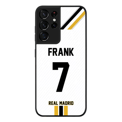 Samsung Galaxy S21 Ultra / Rugged Black Personalized Football Clubs Jersey Phone Case Custom Name & Number - Samsung S Series - Stylizedd.com