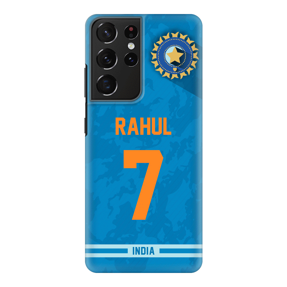 Samsung Galaxy S21 Ultra / Snap Classic Personalized Cricket Jersey Phone Case Custom Name & Number - Samsung S Series - Stylizedd.com