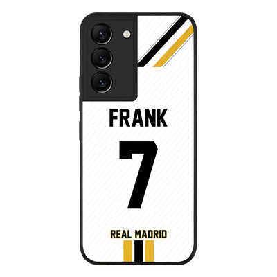 Samsung Galaxy S22 Plus / Rugged Black Personalized Football Clubs Jersey Phone Case Custom Name & Number - Samsung S Series - Stylizedd.com