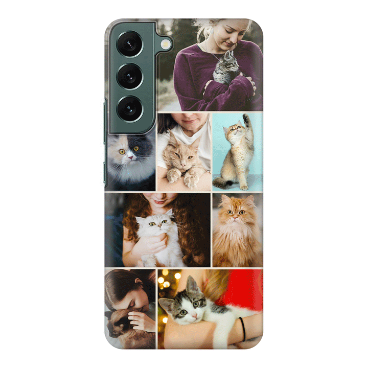 Samsung Galaxy S23 Ultra / Clear Classic Personalised Photo Collage Grid Pet Cat, Phone Case - Samsung S Series - Stylizedd.com