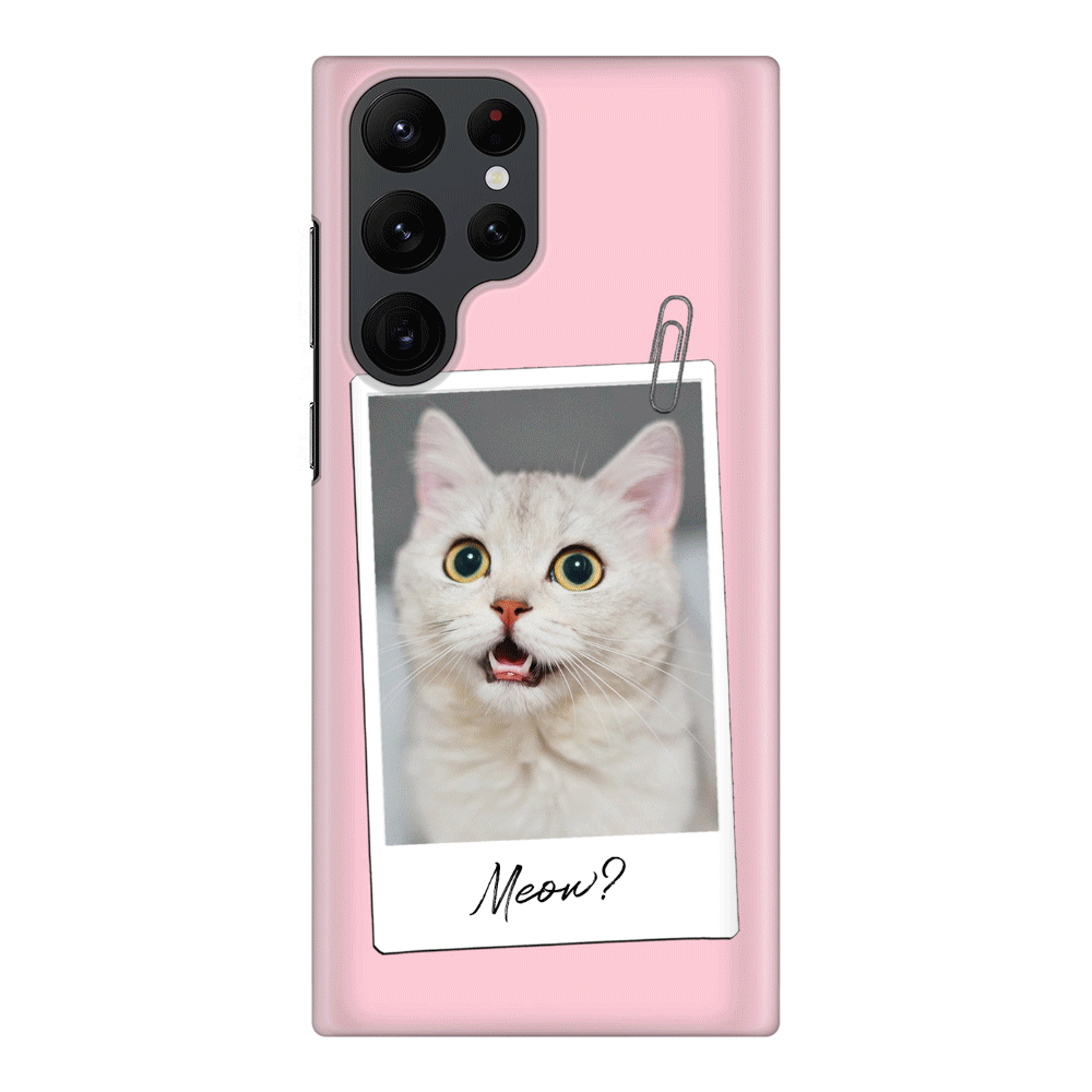 Samsung Galaxy S22 Ultra / Snap Classic Phone Case Polaroid Photo Pet Cat, Phone Case - Samsung S Series - Stylizedd