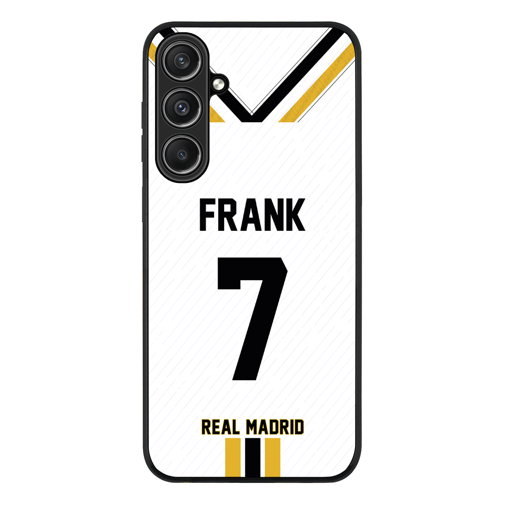 Samsung Galaxy S23 FE / Rugged Black Personalized Football Clubs Jersey Phone Case Custom Name & Number - Samsung S Series - Stylizedd.com