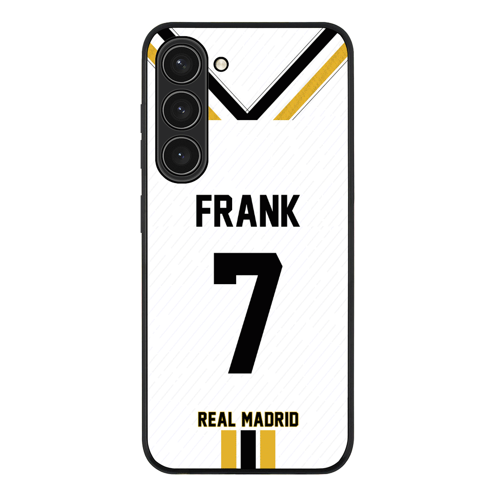 Samsung Galaxy S23 Plus / Rugged Black Personalized Football Clubs Jersey Phone Case Custom Name & Number - Samsung S Series - Stylizedd.com