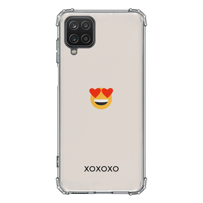 Samsung Galaxy A12 / M12 4G / Clear Classic Phone Case Custom Text Emojis Emoticons, Phone Case - Samsung A Series - Stylizedd
