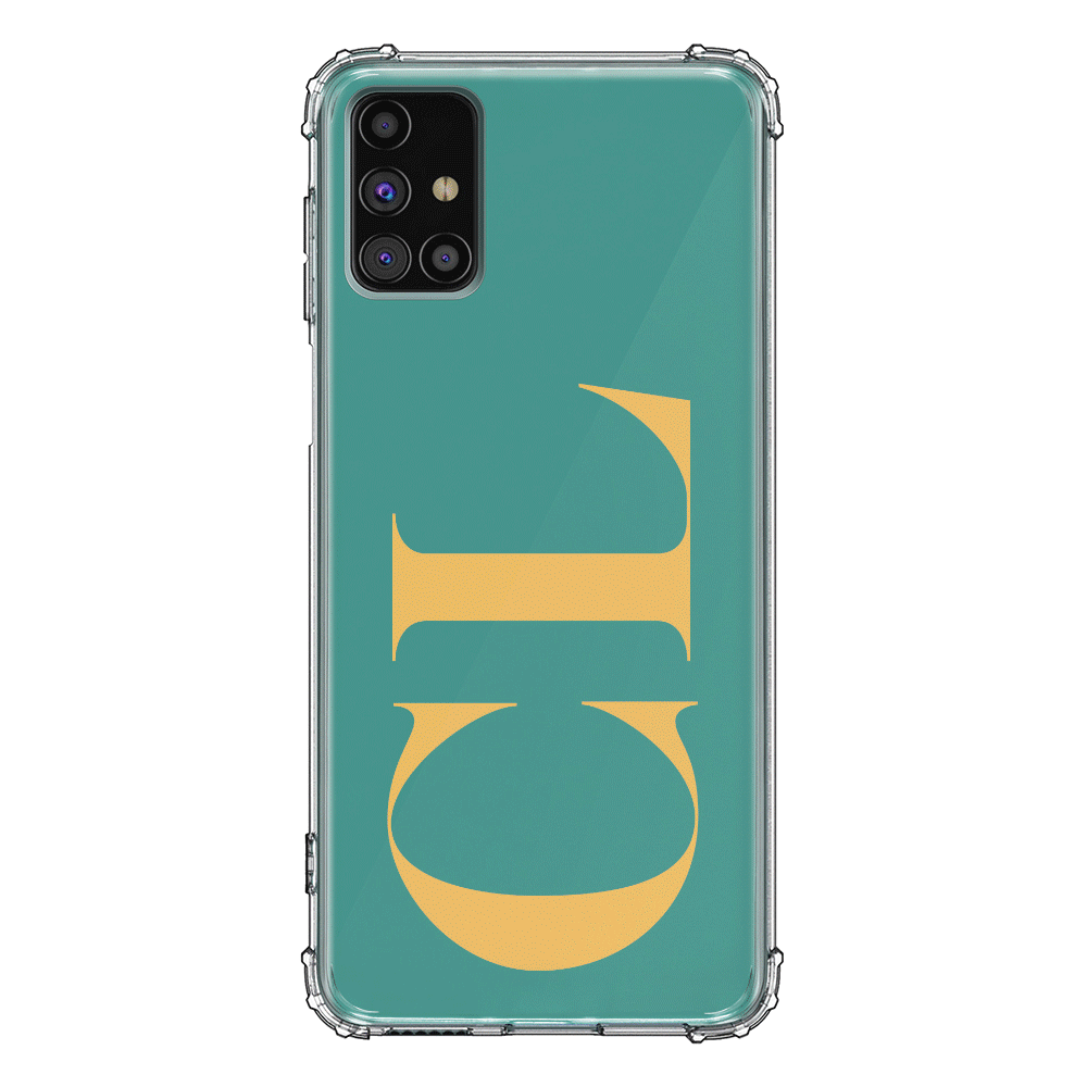 Samsung Galaxy M51 / Clear Classic Phone Case Personalized Monogram Large Initial 3D Shadow Text, Phone Case - Samsung M Series - Stylizedd