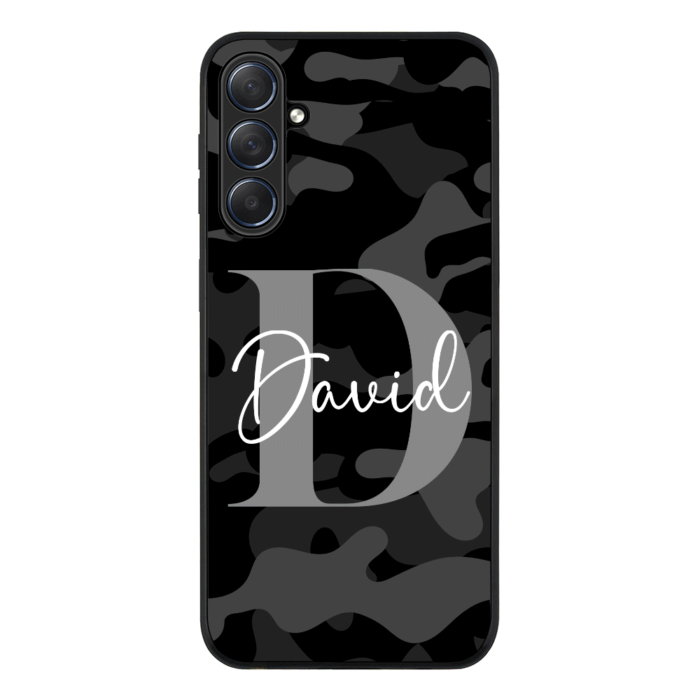 Personalized Name Camouflage Military Camo Phone Case - Samsung M Series - Galaxy M54 5G / Rugged
