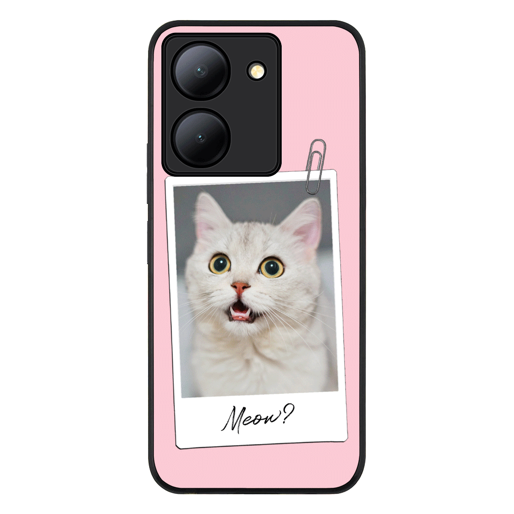 Vivo Y36 / Vivo Y36 5G / Rugged Black Polaroid Photo Pet Cat, Phone Case - Vivo - Stylizedd.com