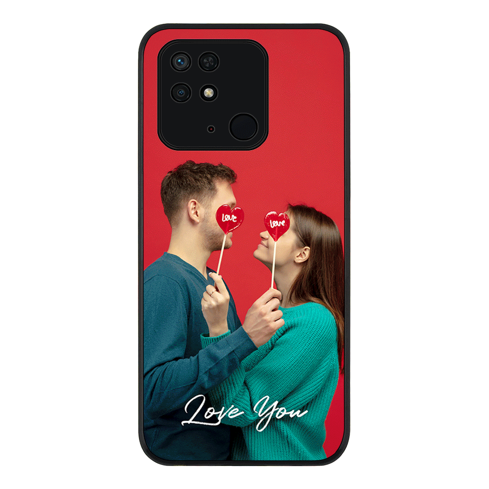 Redmi 10C 4G / Rugged Black Custom Photo Valentine, Phone Case - Redmi - Stylizedd.com