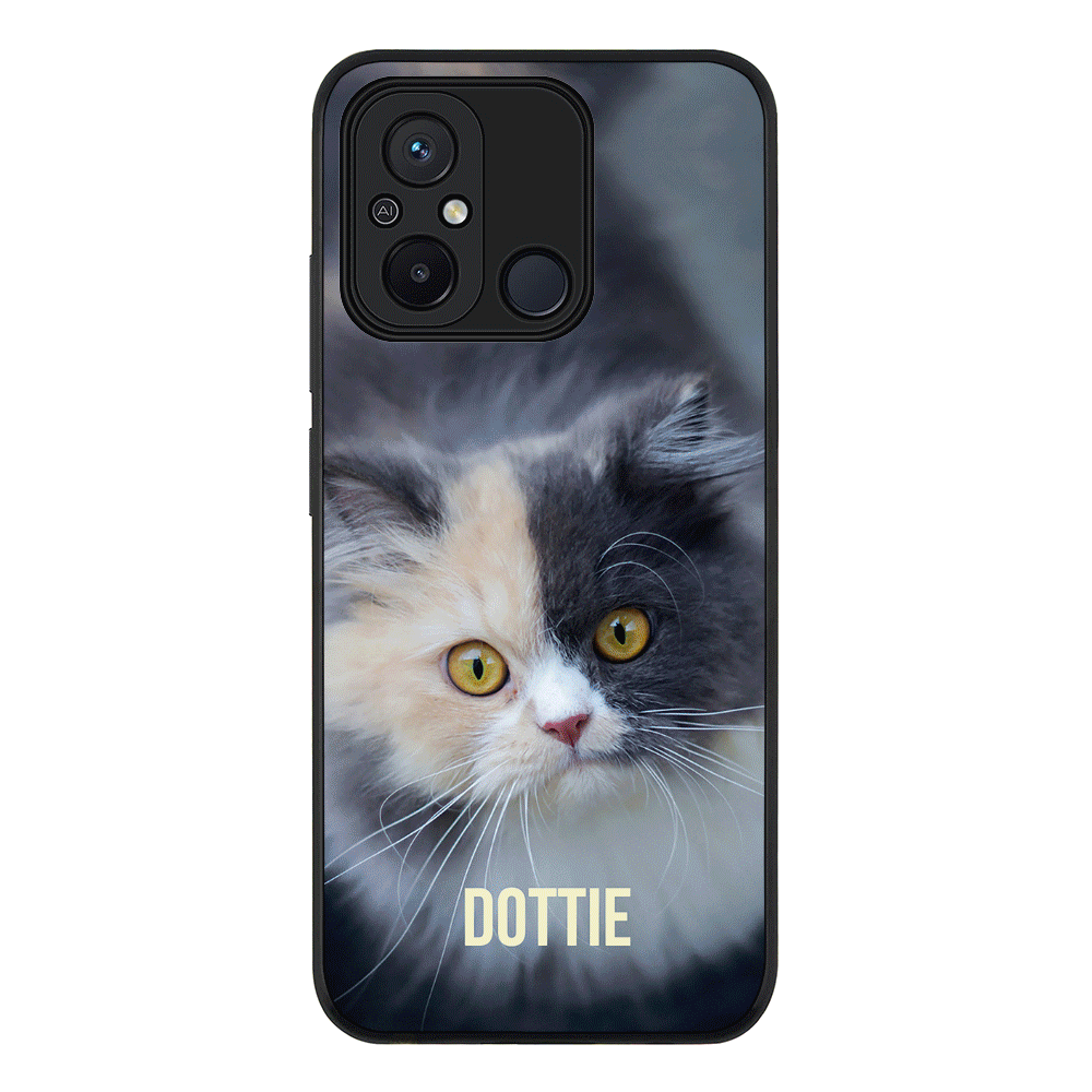 Redmi 12C 4G / Rugged Black Personalized Pet Cat, Phone Case - Redmi - Stylizedd.com