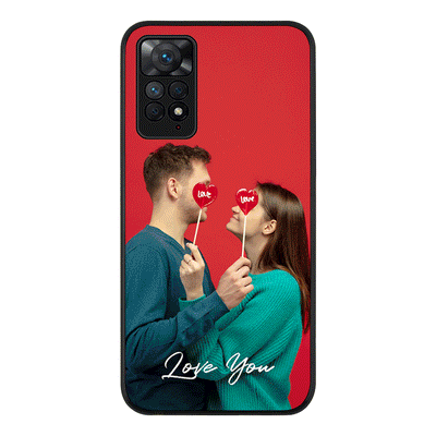 Redmi Note 11 Pro 5G / Rugged Black Custom Photo Valentine, Phone Case - Redmi - Stylizedd.com