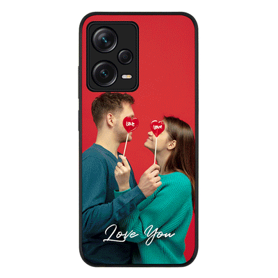 Redmi Note 12 Pro Plus 5G / Rugged Black Custom Photo Valentine, Phone Case - Redmi - Stylizedd.com