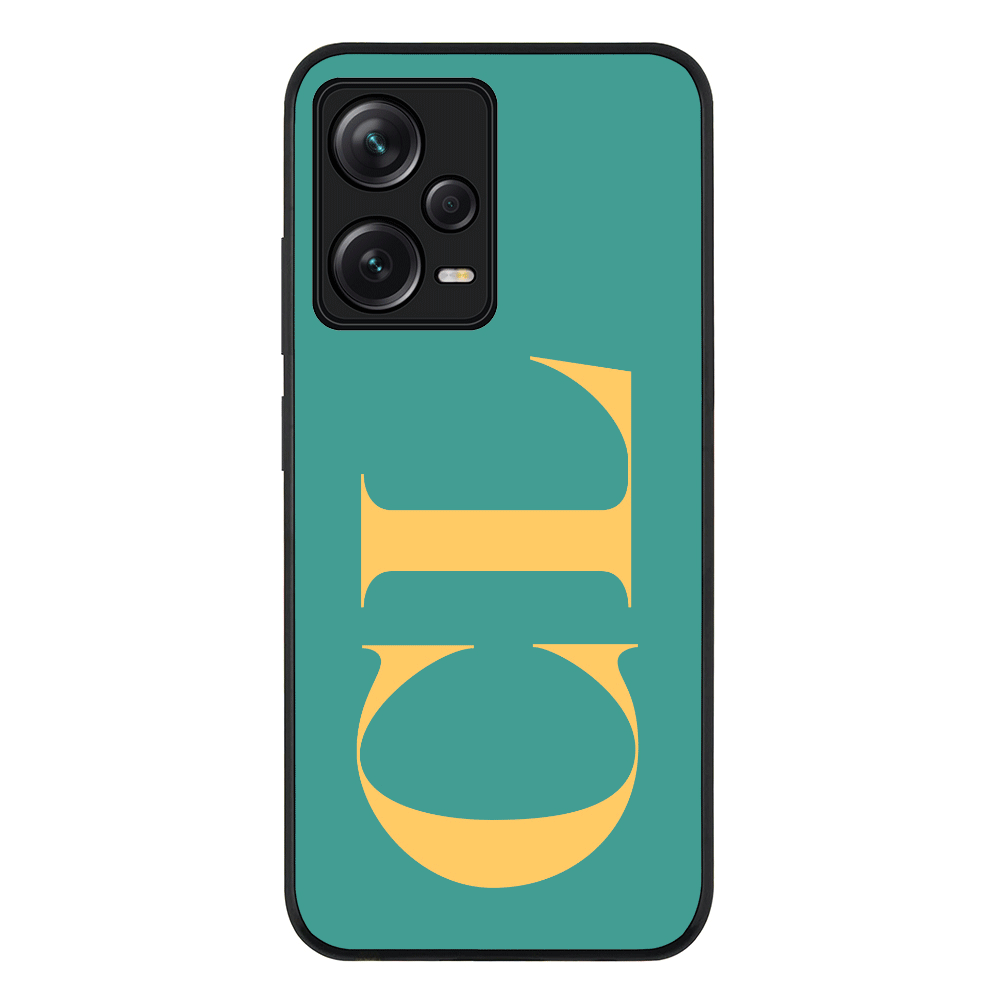 Personalized Monogram Large Initial 3D Shadow Text Phone Case - Redmi - Note 12 Pro 5G / Rugged