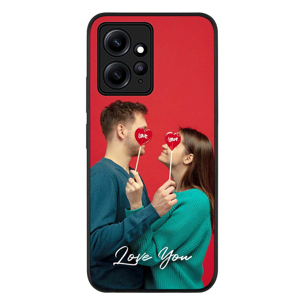 Redmi Note 12 4G / Rugged Black Custom Photo Valentine, Phone Case - Redmi - Stylizedd.com