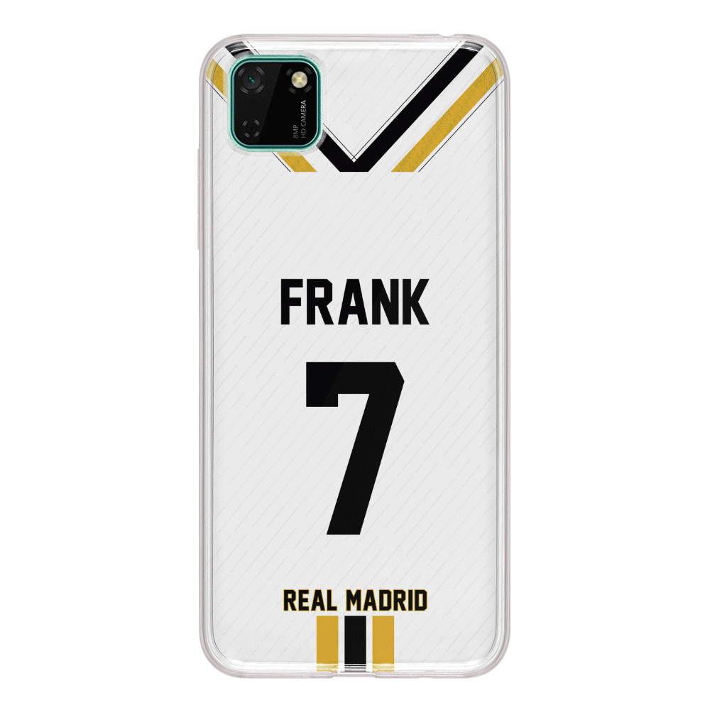 Huawei Y5p / Clear Classic Personalized Football Clubs Jersey Phone Case Custom Name & Number - Huawei - Stylizedd.com