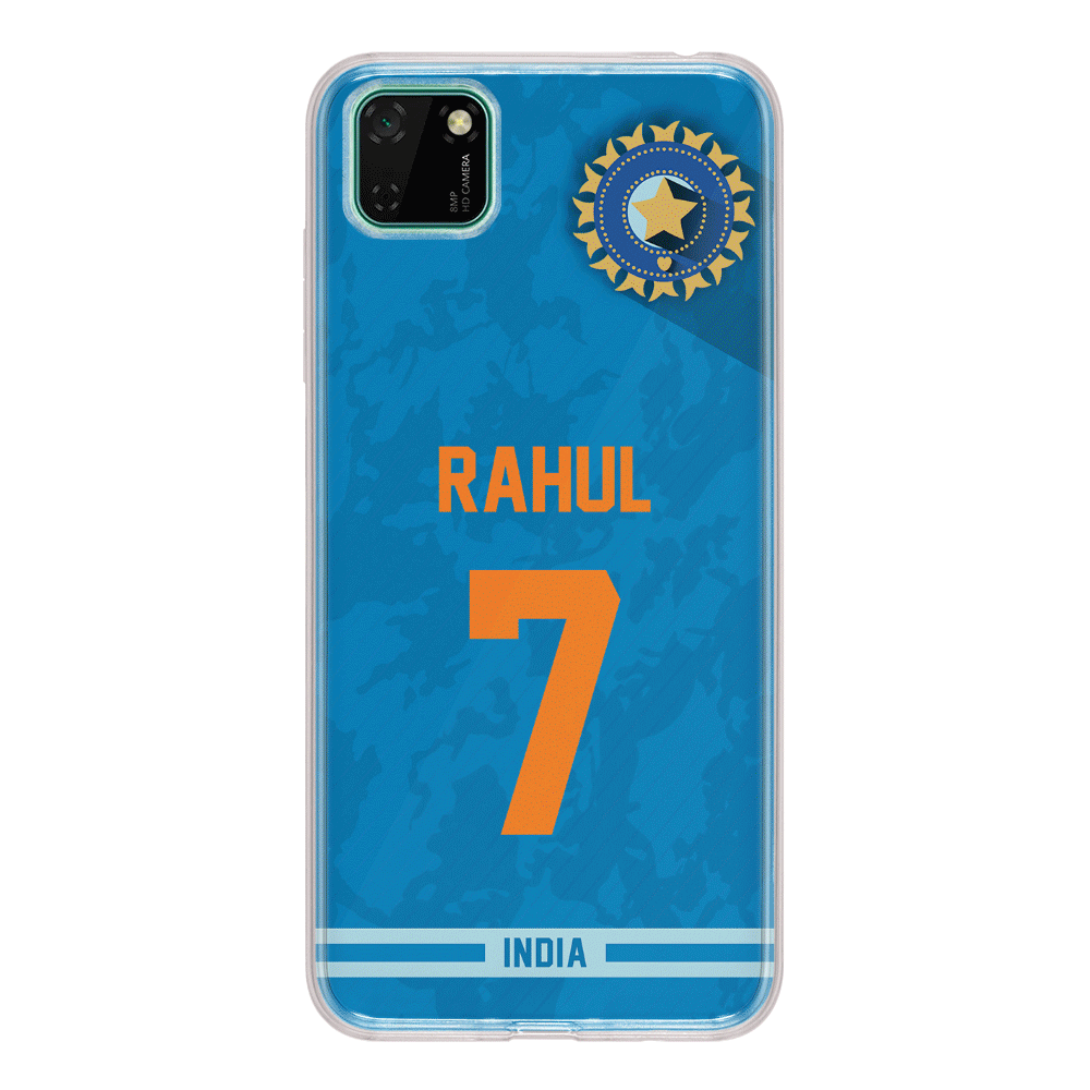 Huawei Y5p / Clear Classic Phone Case Personalized Cricket Jersey Phone Case Custom Name & Number - Huawei - Stylizedd