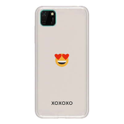 Huawei Y5p / Clear Classic Phone Case Custom Text Emojis Emoticons, Phone Case - Huawei - Stylizedd