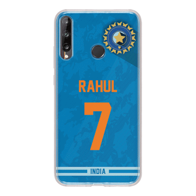 Huawei Y7p / Clear Classic Phone Case Personalized Cricket Jersey Phone Case Custom Name & Number - Huawei - Stylizedd