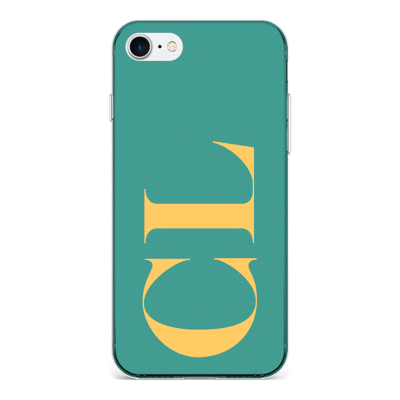 Apple iPhone 6 / 6s / Clear Classic Phone Case Personalized Monogram Large Initial 3D Shadow Text, Phone Case - Stylizedd.com