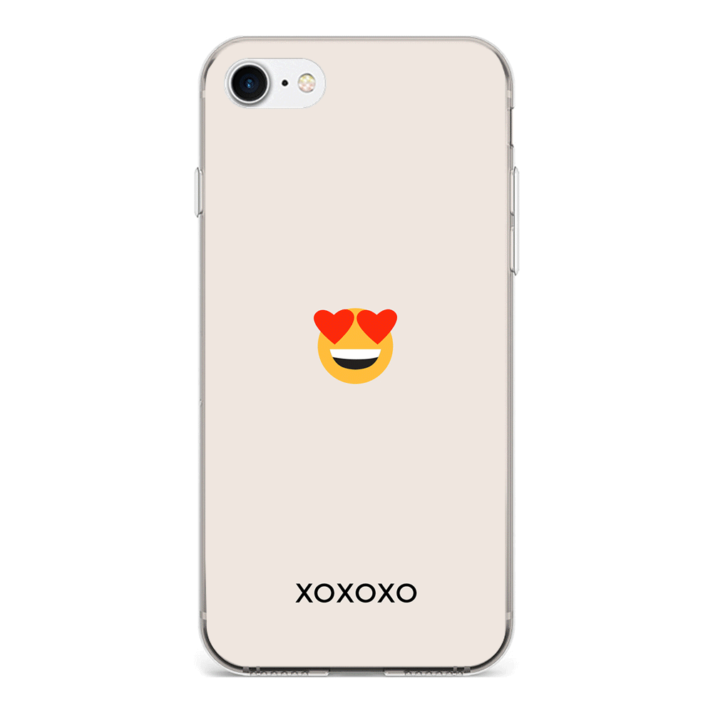 Apple iPhone 6 Plus / 6s Plus / Clear Classic Phone Case Custom Text Emojis Emoticons, Phone Case - Stylizedd