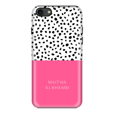 Apple iPhone 6 / 6s / Tough Pro Phone Case Personalized Text Colorful Spotted Dotted, Phone Case - Stylizedd.com