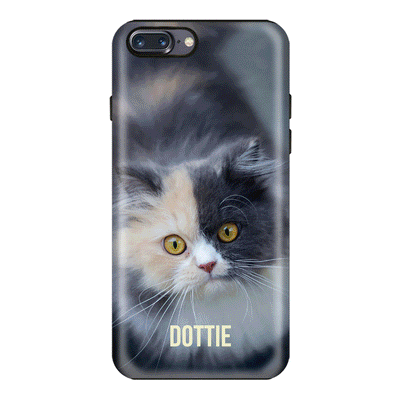Apple iPhone 7 Plus / 8 Plus / Tough Pro Personalized Pet Cat, Phone Case - Stylizedd.com