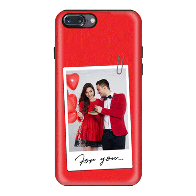 Apple iPhone 7 Plus / 8 Plus / Tough Pro Personalized Polaroid Photo Valentine, Phone Case - Stylizedd.com