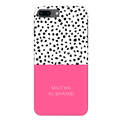 Apple iPhone 7 Plus / 8 Plus / Snap Classic Phone Case Personalized Text Colorful Spotted Dotted, Phone Case - Stylizedd.com