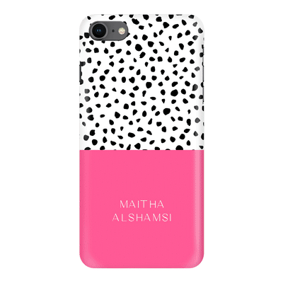 Apple iPhone 7/8/SE (2020) / Snap Classic Phone Case Personalized Text Colorful Spotted Dotted, Phone Case - Stylizedd.com