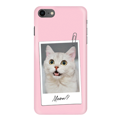 Apple iPhone 7/8/SE (2020) / Snap Classic Polaroid Photo Pet Cat, Phone Case - Stylizedd.com
