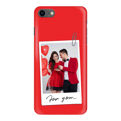 Apple iPhone 7/8/SE (2020) / Snap Classic Personalized Polaroid Photo Valentine, Phone Case - Stylizedd.com